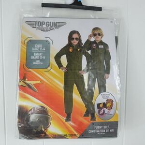 Top Gun Kids Unisex Flight Suit Costume Large 12-14